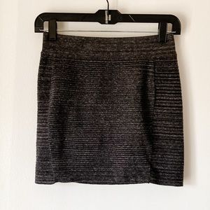 Express grey mini “sweater” skirt